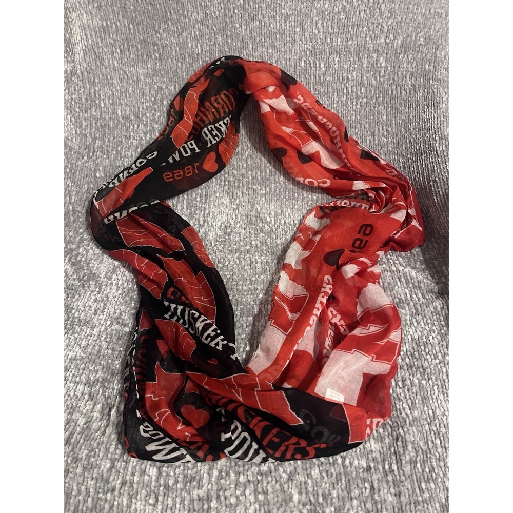 Nebraska Huskers - NCAA Women's Infinity‎ Scarf - Black,Red,White(022)